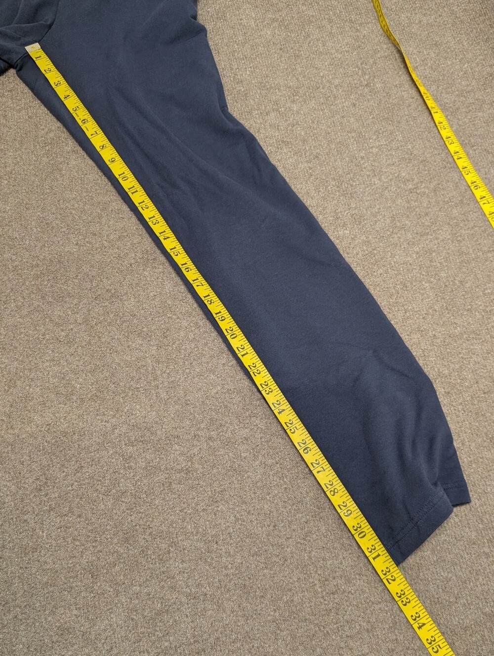 Pure Jill Affinity French Terry Slim Leg Pima Cotton Blue Pants (Small) - Picture 9 of 9